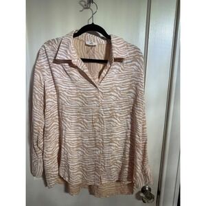 Entro‎ Animal Print Oversized Blouse